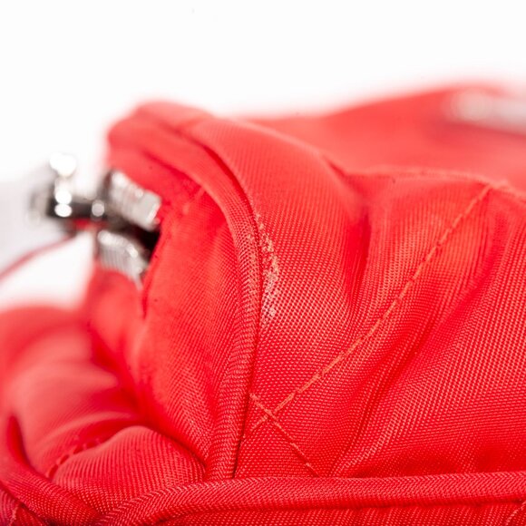 Authentic Ladies Red Prada Quilted Tesstuto Impuntu Mini Backpack - Picture 8 of 15